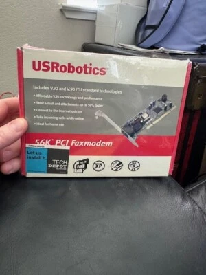 US Robotics USR5660C 56 Kbps V.92 PCI Fax Modem New!!!! - Image 1 of 3