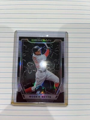 2019 Panini Chronicles Obsidian Prizm Mookie Betts #51 Boston Red Sox - Image 1 of 2