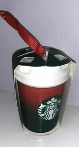 Starbucks 2021 rojo y verde ombre adorno navideño - nuevo - Imagen 1 de 1