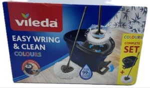 Vileda Turbo Easy Wring & Clean Bodenwischer Komplett Set, Wischmopp und Eimer - Bild 1 von 1