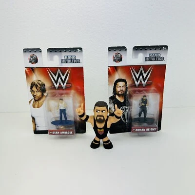 3 WWE Funko Mysteri Mini KEVIN NASH & Nano MetalFigs ROMAN REIGNS & DEAN AMBROSE - Image 1 of 4
