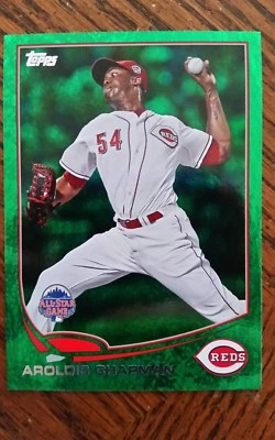 2013 Topps Update Emerald Cincinnati Reds Baseball Card #US286 Aroldis Chapman - Image 1 of 2