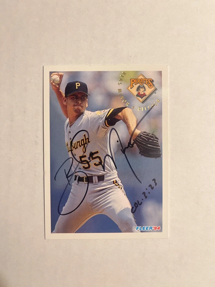 Pittsburgh Pirates BLAS MINOR Signed Card - Image 1 of 1