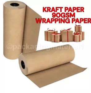 Kraft Paper Brown Wrapping Paper Roll Packaging Wrapping - Picture 1 of 4