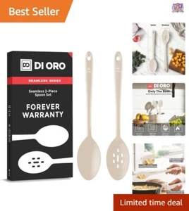 2-Piece Non-Stick Silicone Spoon Set - Durable, Heat-Resistant & Stylish - Picture 1 of 10