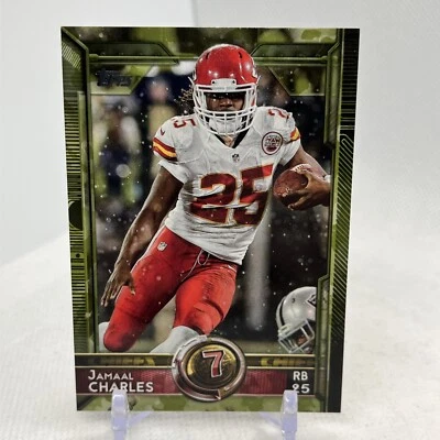 2015 Topps Topp 60 STS Camo /399 Jamaal Charles #350 - Image 1 of 4