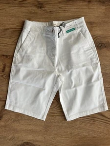 JOULES Cruise Chino Shorts Size 8 20 22 & 26 White Cotton Long Short NEW OX58 - Picture 1 of 18