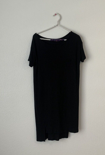 T Alexander Wang Mini Abito Donna Piccolo Manica Corta Nero