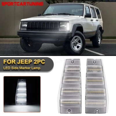Luces LED intermitentes para Jeep Cherokee Comanche Wagoneer 1984-1996 marcador lateral Foto 1 de 4