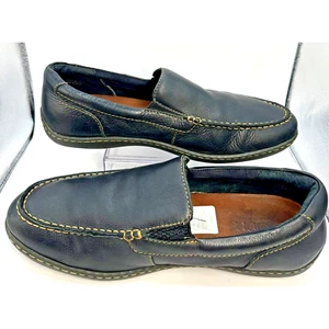 Born Leather Loafers Men's 11.5 Driving Moc Slip On Black Loafer Shoes Casual - Picture 1 of 10