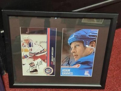 FOTOS AUTOGRAFIADAS ORIGINALES FIRMADAS DE JUGADORES DE ADAM GRAVES BRIAN MULLEN NY RANGERS Foto 1 de 4