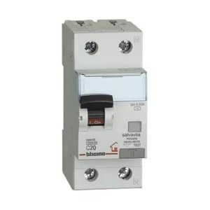 Bticino GC8813AC20 Magnetothermal Differential Class ""AC"" 1P+N 20A 30MA 2 Mod - Picture 1 of 1