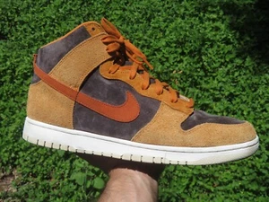 Size 13 - Nike Dunk Premium High Dark Curry Pre Owned - Picture 1 of 8
