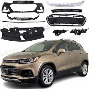 9PCS Front Bumper Cover Upper Lower Complete Grills For Chevy Trax 2017-2021 - Picture 1 of 15