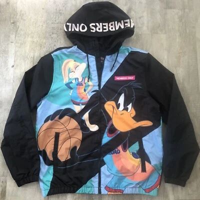 Chaqueta cortavientos Members Only mediana Looney Tunes Space Jam Foto 1 de 4
