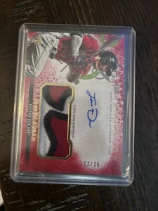 2022 Topps Inception - Inception Autograph Patch RED Jarren Duran 02/25 - Picture 1 of 2