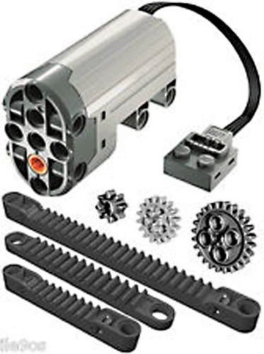 Lego Power Functions SERVOMOTOR + Kit de rack (técnica, engranaje, oruga, dirección, coche) Foto 1 de 1