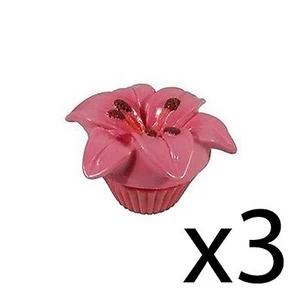 Bálsamo labial flor aroma floral brillo hidratante maceta rosa lirio x3 - Imagen 1 de 1