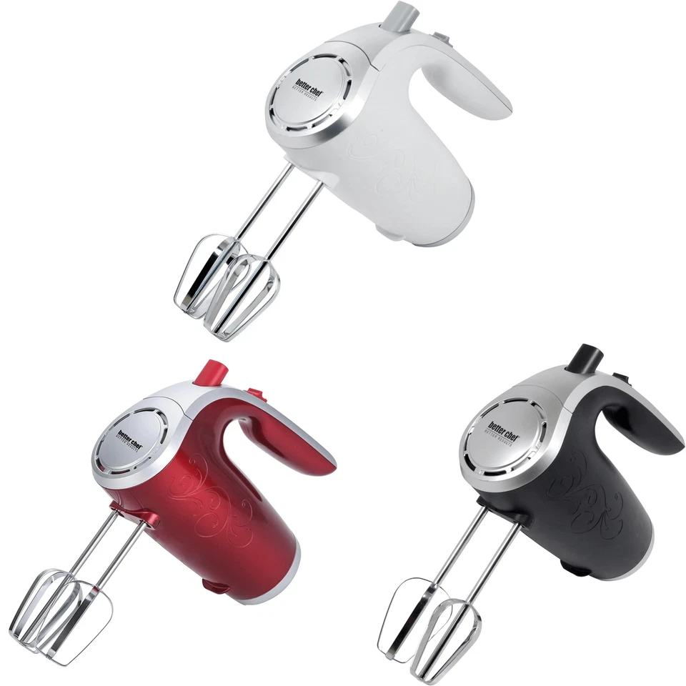 Better Chef 5-Speed 150W Hand Mixer with Silver Accents and Storage Clip - Image 1 of 1