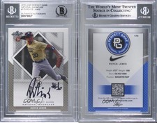 2016 Leaf Perfect Game National Showcase Missing Auto Royce Lewis BGS Authentic