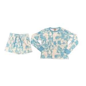 Bench Girl's Blue Top & Short Tie-Dye 2 Piece Set (S02) - Picture 1 of 12
