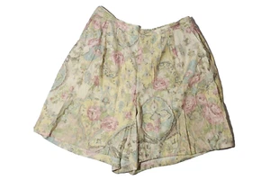 Retro Ala California Pastel Floral Size 2X Wide Leg Shorts Cottage 90s Prairie - Picture 1 of 11