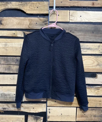 Jaqueta acolchoada preta IVIVVA by LULULEMON Wherever You Go bombardeiro meninas tamanho 12 - Imagem 1 de 4