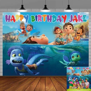 Luca Salvaje y Gratis Personalizado Personalizado Banner Telón de Fondo Fiesta Decoración Regalo de Cumpleaños - Imagen 1 de 6