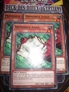 YU-GI-OH! PLAYSET (3 CARTES) MOMONGA AGILE EGO1-FR007 EDITION 1 FRANCAIS - Picture 1 of 1
