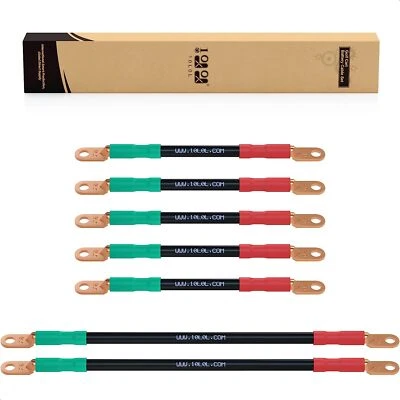 Golf Cart Battery Cables for 1994-up EZGO TXT 36V 48V, 14" Long-5pc, 25" Long-2 - Image 1 of 4