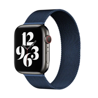 Apple Watch 7/6/5/4/3/2/1/SE pulseira magnética milanesa iWatch pulseira 42/44/45mm - Imagem 1 de 4