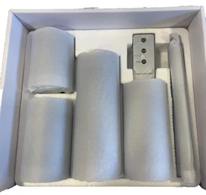Home Reflections 6pc Ultimate Flameless Candle Set Gray Open box - Picture 1 of 7