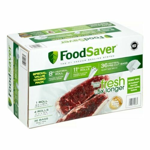  Special Value Combo Pack FoodSaver 8 & 11 Rolls & 36
