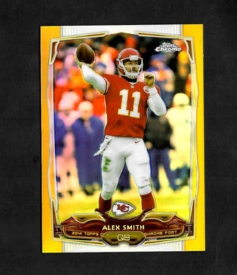 Alex Smith 2014 Topps Chrome #54 Gold Refractor /50 Chiefs - Image 1 of 2