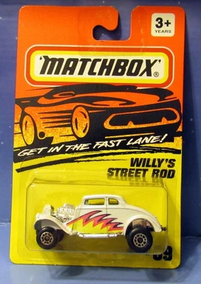 Vintage Matchbox 1993 White Willy's Street Rod pro street / fast lane # 69 - Image 1 of 4