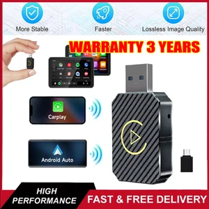 USB Wireless CarPlay Adapter For iPhone Apple Wireless Dongle Plug &Play Black - Foto 1 di 19