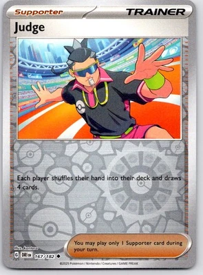 Judge - Uncommon SV10: Destined Rivals Reverse Holo 167/182 NM - Image 1 of 2
