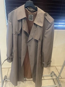 Vintage Mens Christian Dior Monsieur 44R Trench Coat Water Resistant w/o liner - Picture 1 of 13