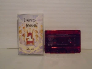 DAVID BYRNE-Uh-Oh-Red Translucent Cassette-1992 Luka Bop/ Sire-(Talking Heads) - Picture 1 of 2