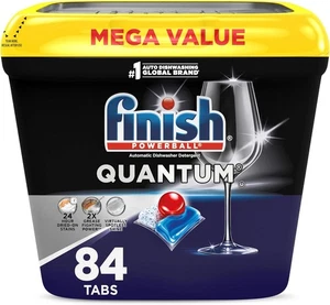 Finish Quantum Dishwasher Pods,Removes 24HR Dried-84 Count - Picture 1 of 8