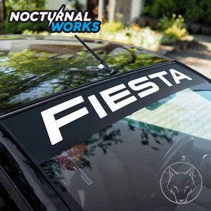 Blendstreifen + Schrift Fiesta Aufkleber Scheibenkeil Tuning - Bild 1 von 6