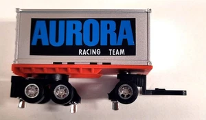 Pup Trailer for Aurora / AFX HO Scale Slot Car Racing Rigs - Silver Aurora Racin - Picture 1 of 1
