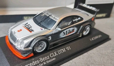 Minichamps Mercedes CLK DTM #3 2001 тестовый автомобиль M.Hakkinen 1:43 - Изображение 1 из 4