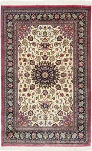 Original Handgeknüpfter Perserteppich Ghom, Qom Reine Seide  123 cm x 77 cm - Bild 1 von 11