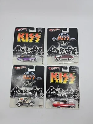 Hot Wheels Complete Set of 4 KISS Decades of Decibles  New Wh1-16 - Image 1 of 4
