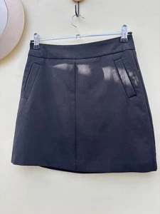 Very- Black Mini Skirt, Zip Closure Size 8 - Picture 1 of 9