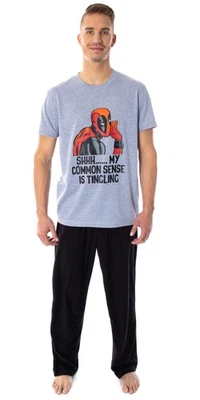 Juego de 2 pijamas Deadpool para hombre Marvel Common Sense Is Tingling (3XL) Foto 1 de 4