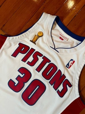 Rasheed Wallace Basketball Jersey Detroit Pistons Authentic Mitchell & Ness 44 - Image 1 of 4