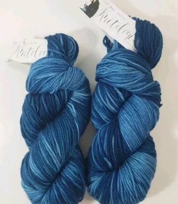 Brooklyn Boy Knits Knitcrate Knitologie Yarn 100% Merino Wool Superwash Lot Of 2 - Image 1 of 4