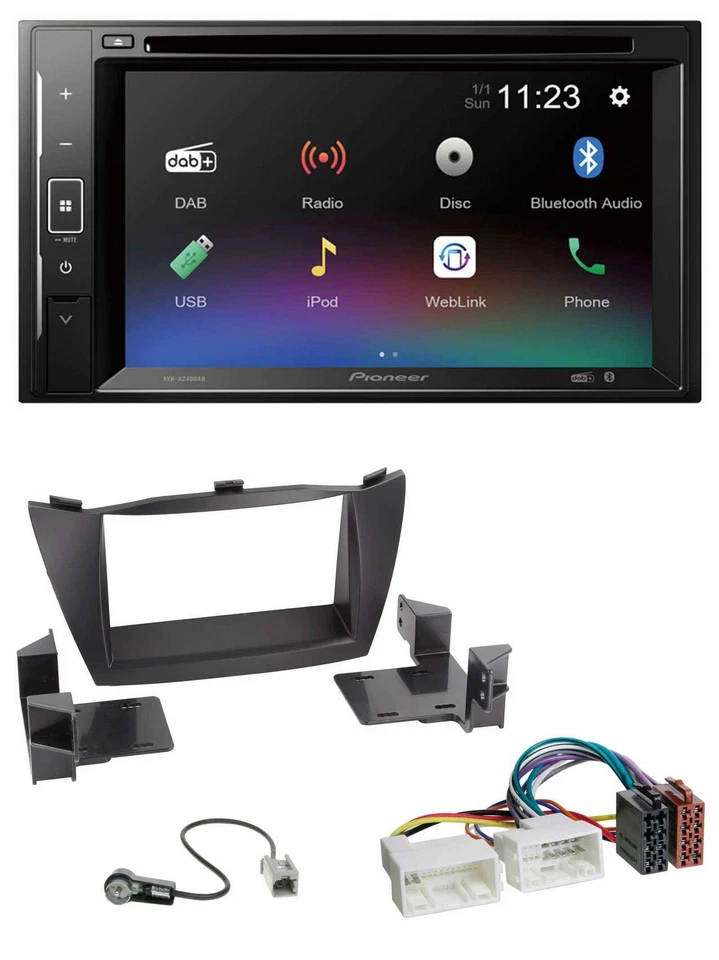 Pioneer Bluetooth MP3 USB 2DIN DAB DVD Autoradio für Hyundai Tucson 2010-2015 - Bild 1 von 4